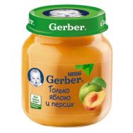 Gerber пюре яблоко - персик, 130 г
